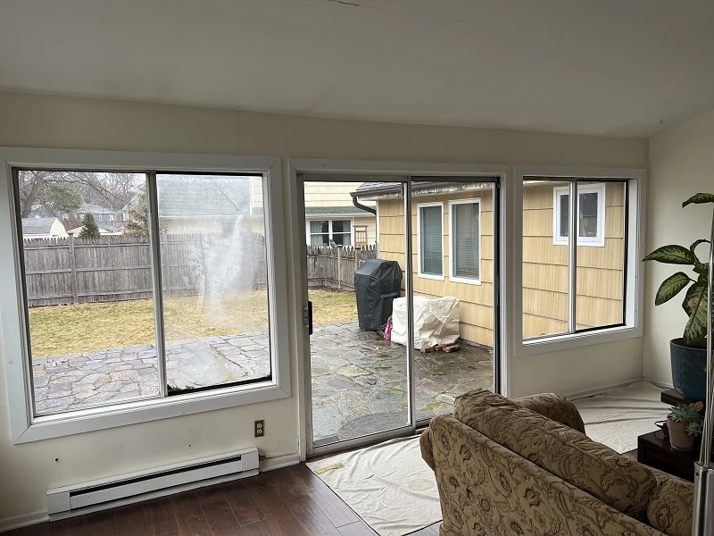 Aluminum windows with poor energy efficiency